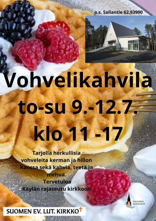 Mainos vohvelikahvila