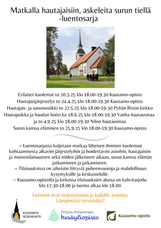 Matkalla hautajaisiin, askeleita surun tiellä Matkalla hautajaisiin, askeleita surun tiellä