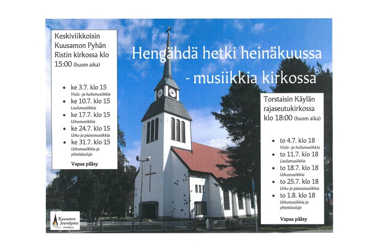 Kesän 2019 Musiikkituokiot Kesän 2019 Musiikkituokiot