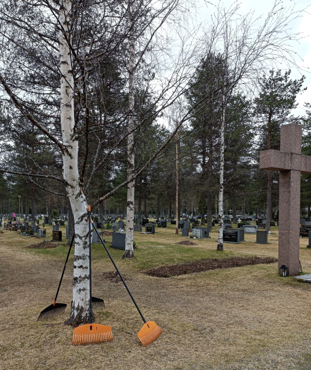 Ristikankaan hautausmaan haravointitalkoot Ristikankaan haravointitalkoot