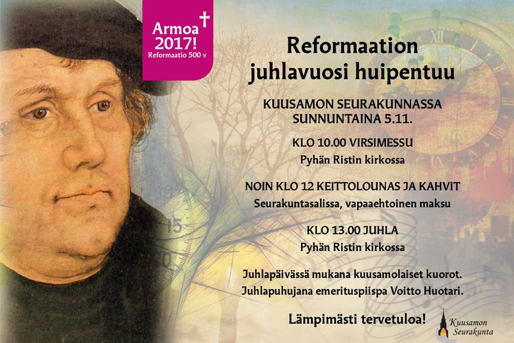 Uskonpuhdistuksen muistopäivän juhlalounas Uskonpuhdistuksen muistopäivän juhlalounas